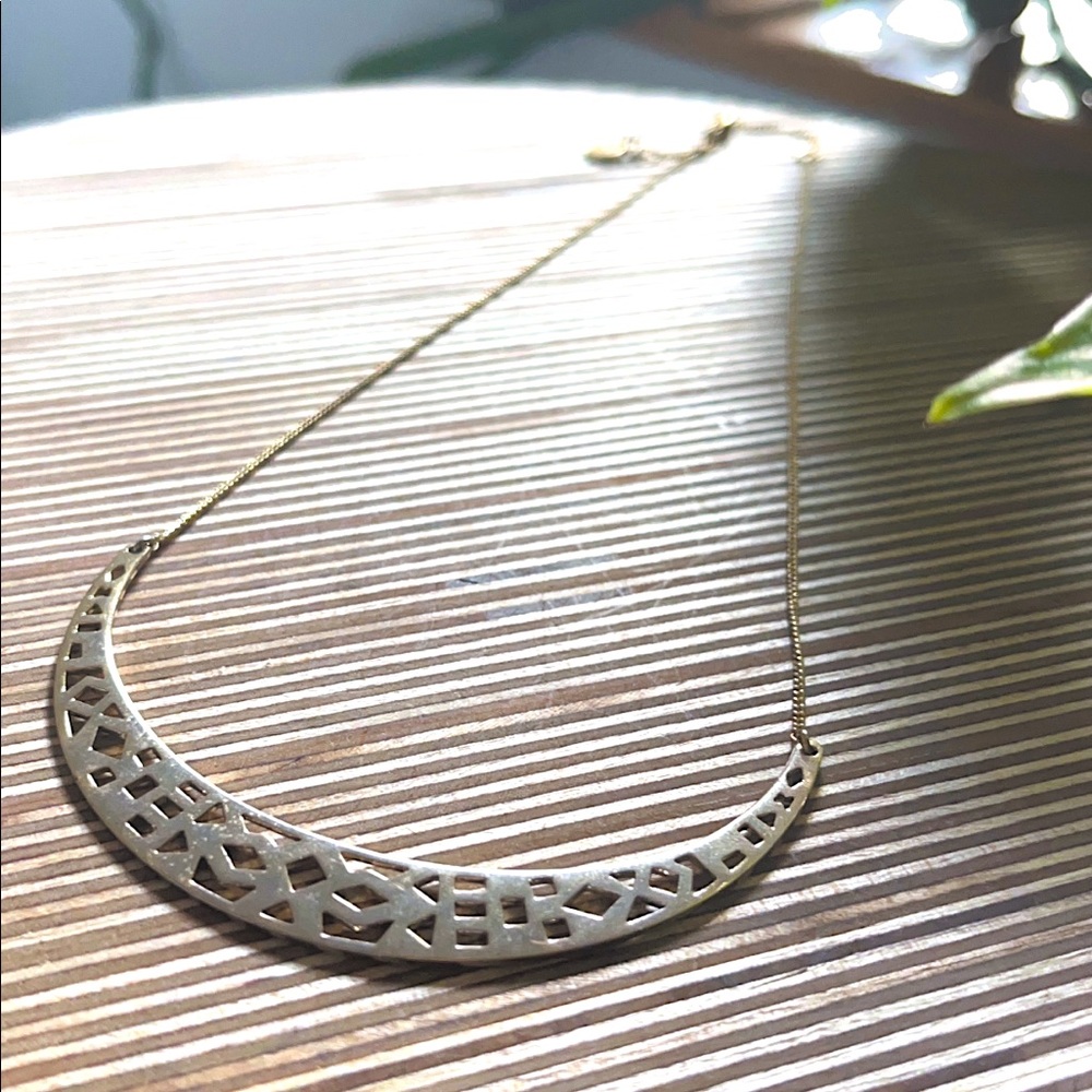 Gold Crescent necklace ✨